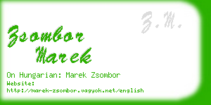 zsombor marek business card